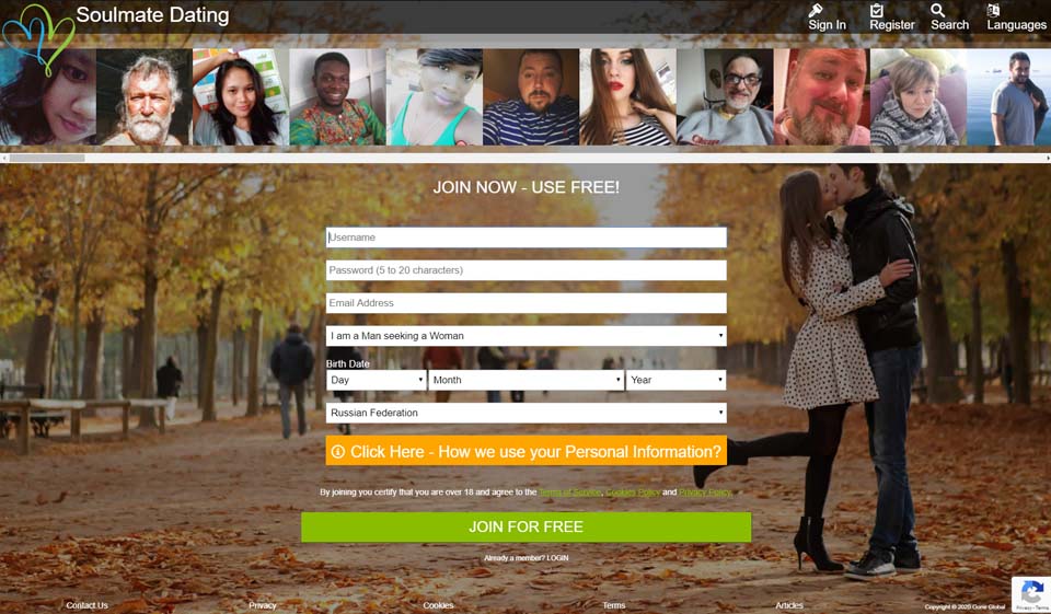 Processo di registrazione e profilo utente