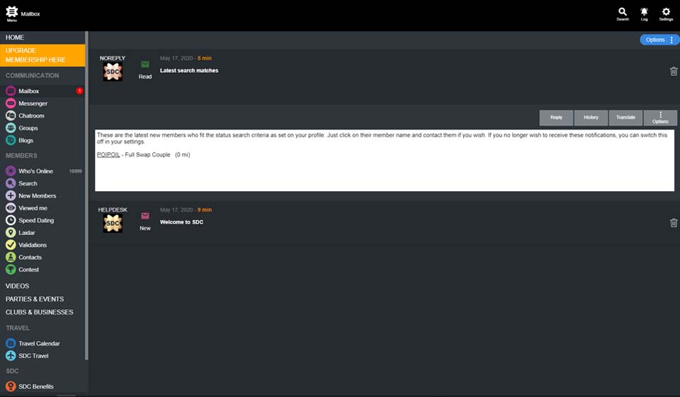 Il processo di chat e abbinamento alla DSC
