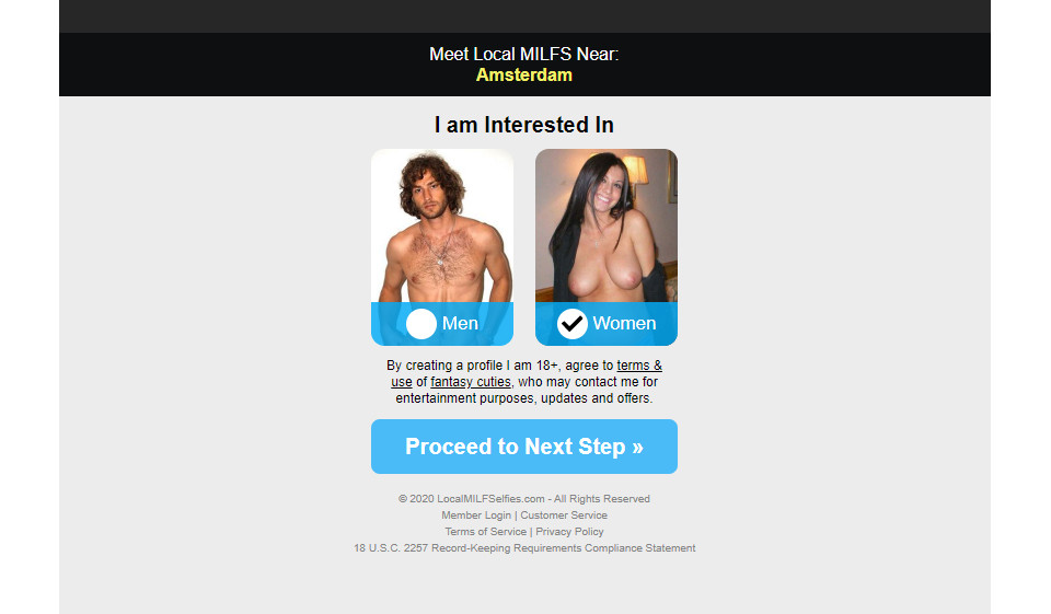 Selfie della milf locale L'accesso e la creazione del profilo