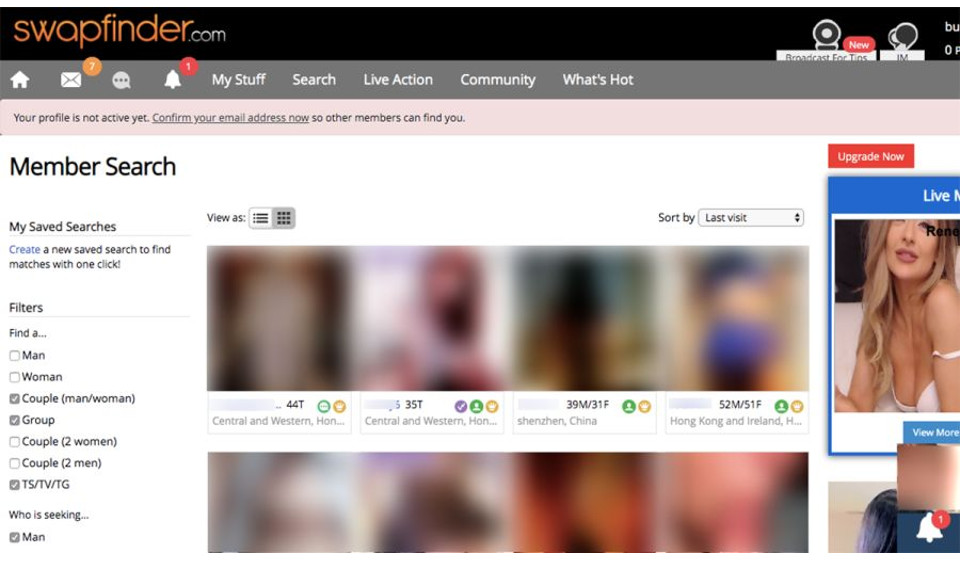 SwapFinder che fa una conversazione