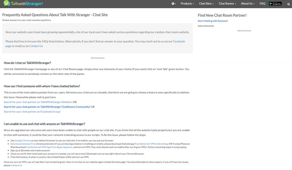TalkWithStranger alternative e concorrenti