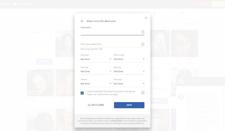 Come funziona FlirtyMature?