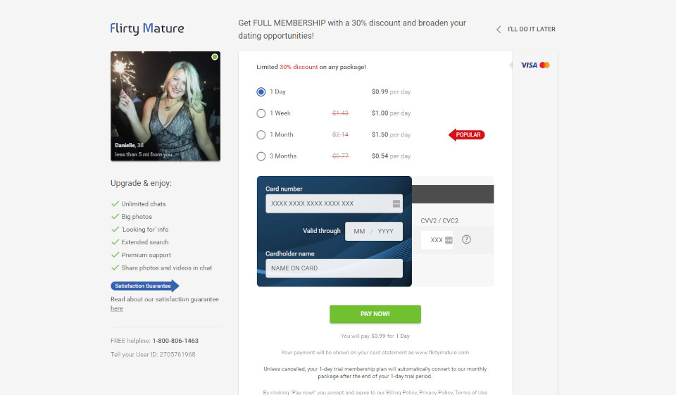 Come funziona FlirtyMature?